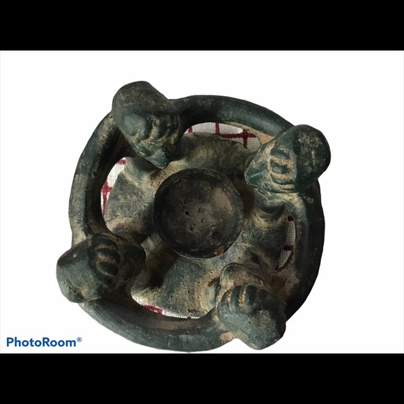 Clay Circle Of Friends Folk Art Pottery MayanAztec - Picture 2 of 6